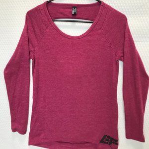 FOX HEAD WOMEN OPEN BACK LONG SLEEVE SHIRT SZ SMALL NW